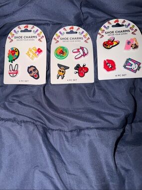Kids Shoe Charms 3-Pack - Multicolor Fun Accessories